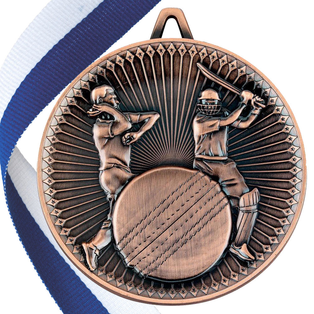 Cricket Antique 60mm Medal BW Trophies