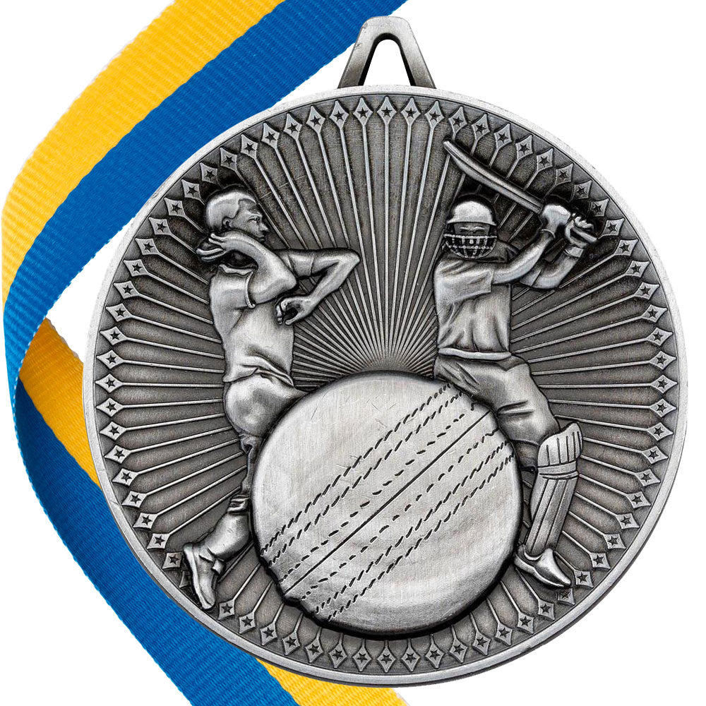 Cricket Antique 60mm Medal BW Trophies