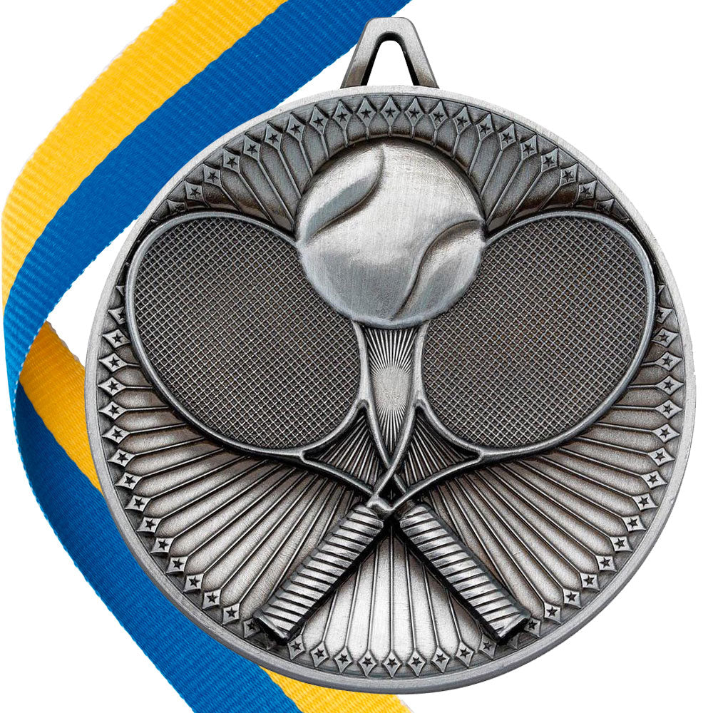 Tennis Antique 60mm Medal BW Trophies