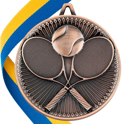 Tennis Antique 60mm Medal BW Trophies