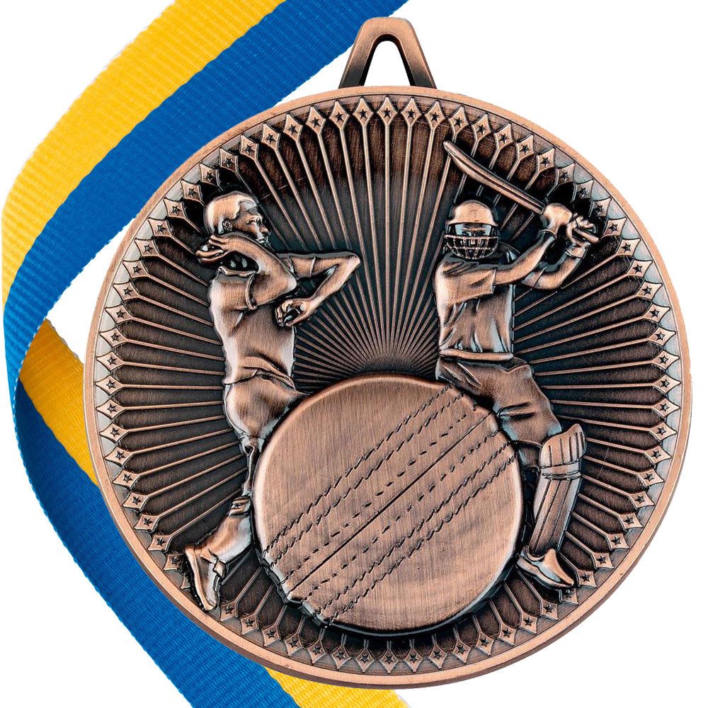 Cricket Antique 60mm Medal BW Trophies