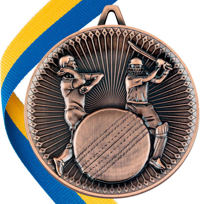 Cricket Antique 60mm Medal BW Trophies