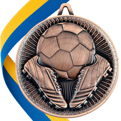 Football + Boots 60mm Medal