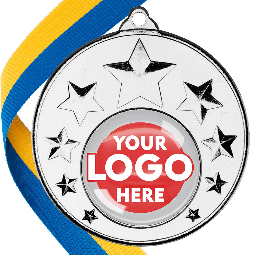 50mm Multi Star Medal on a Ribbon