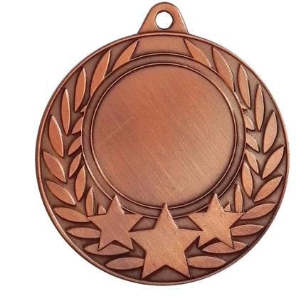 Glossy Gel 50mm Dazzle Design Medal on a Ribbon
