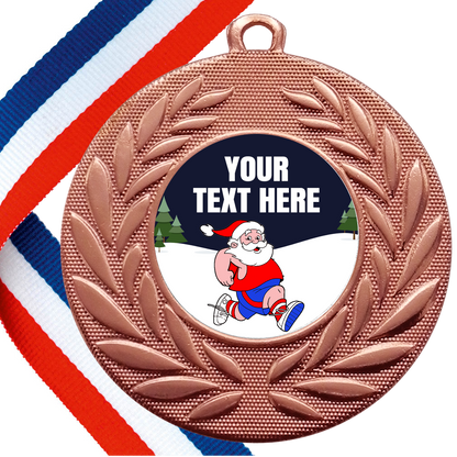 FREE SAMPLE Santa Wreath Medals with FREE SHIPPING BW Trophies