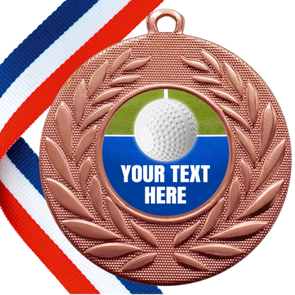 Set of Personalised Field Hockey Wreath Medals On Ribbons