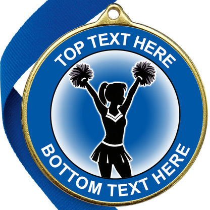 Cheerleading  Medal - BLUE