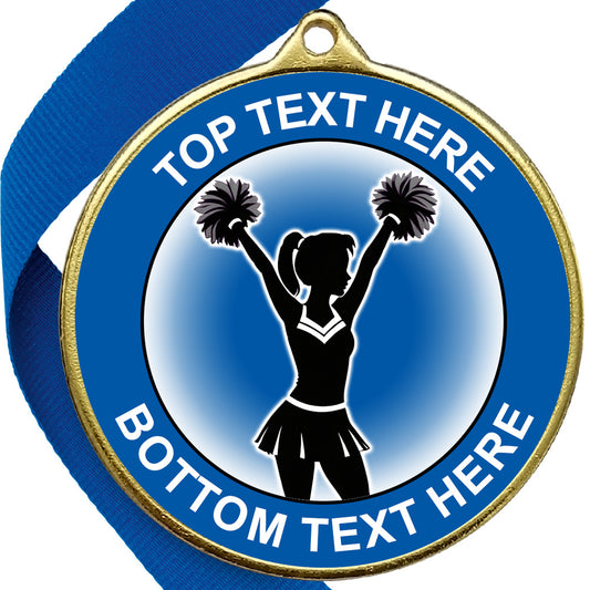 Cheerleading  Medal - BLUE