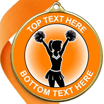 Cheerleading  Medal - Orange