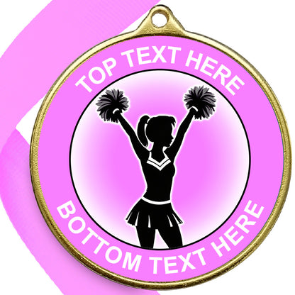 Cheerleading  Medal - Pink