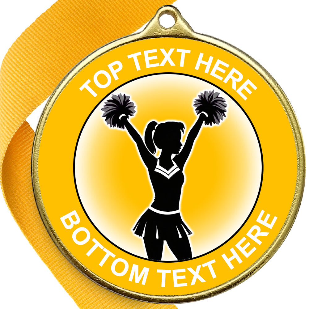 Cheerleading Medal Yellow cheerleading-medal-yellow