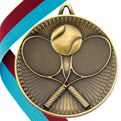 Tennis Antique 60mm Medal BW Trophies