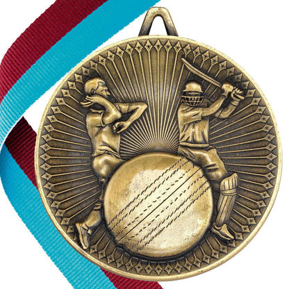 Cricket Antique 60mm Medal BW Trophies