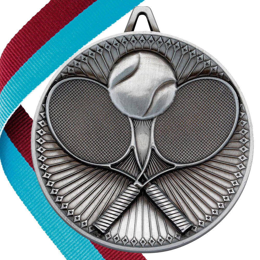 Tennis Antique 60mm Medal BW Trophies