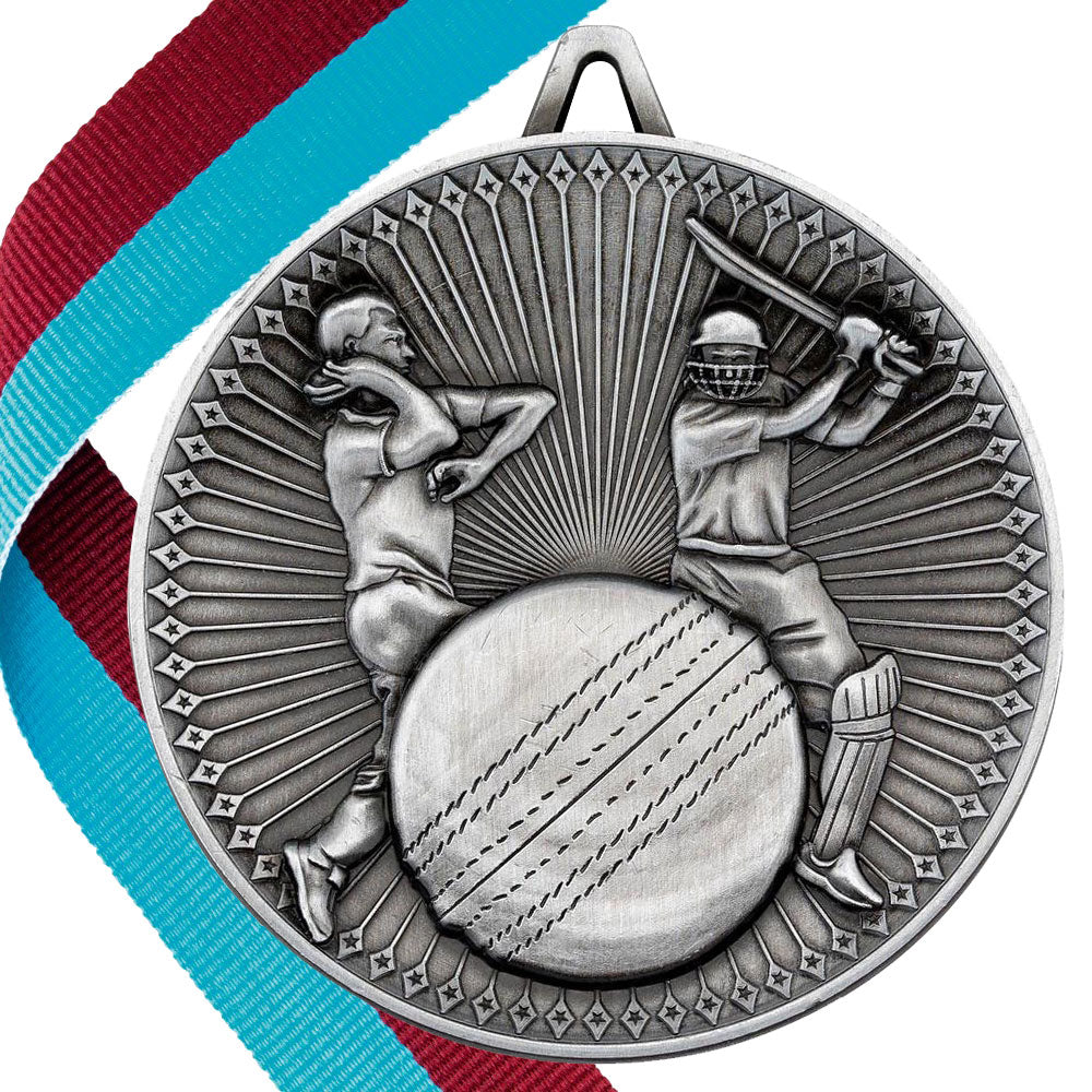 Cricket Antique 60mm Medal BW Trophies