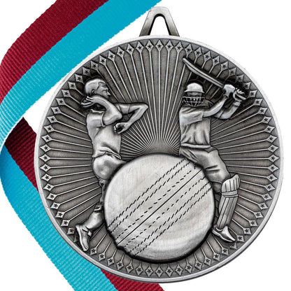Cricket Antique 60mm Medal BW Trophies