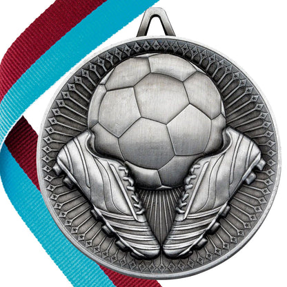 Football + Boots 60mm Medal