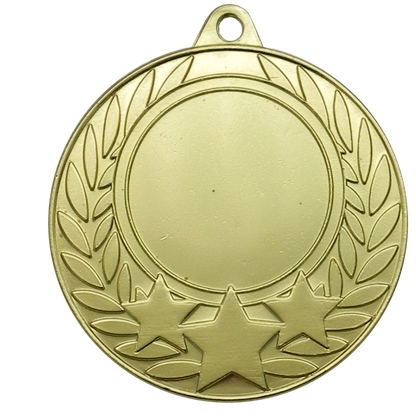 Glossy Gel 50mm Dazzle Design Medal on a Ribbon