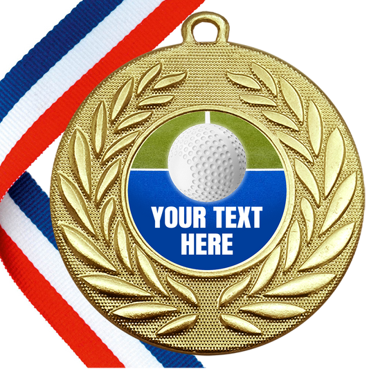 Set of Personalised Field Hockey Wreath Medals On Ribbons