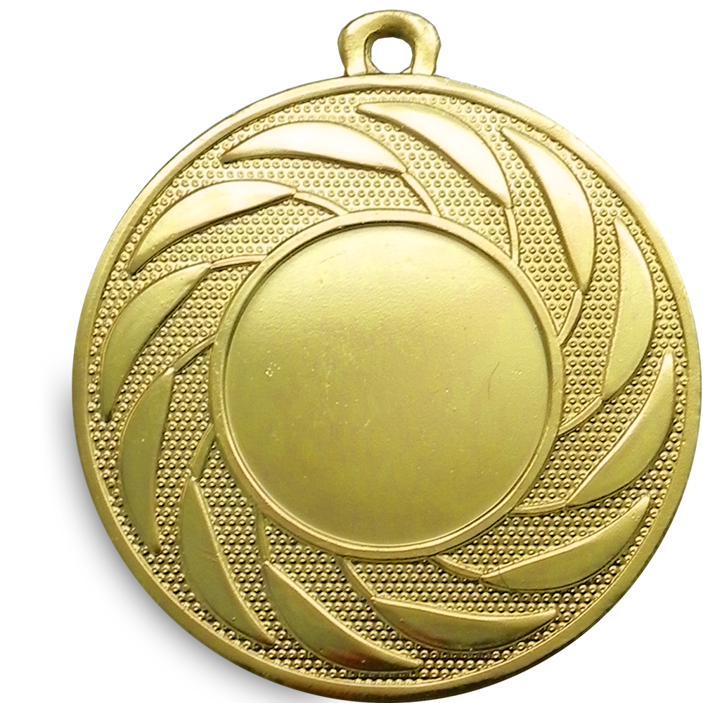 Spinner Design Medal with Flat Logo Sticker