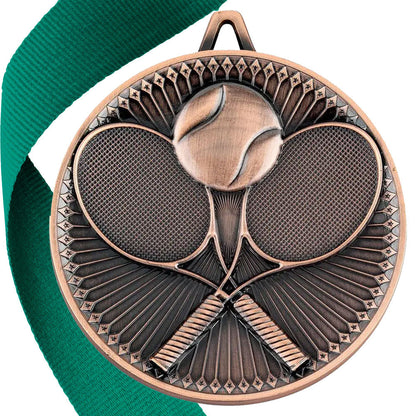 Tennis Antique 60mm Medal BW Trophies