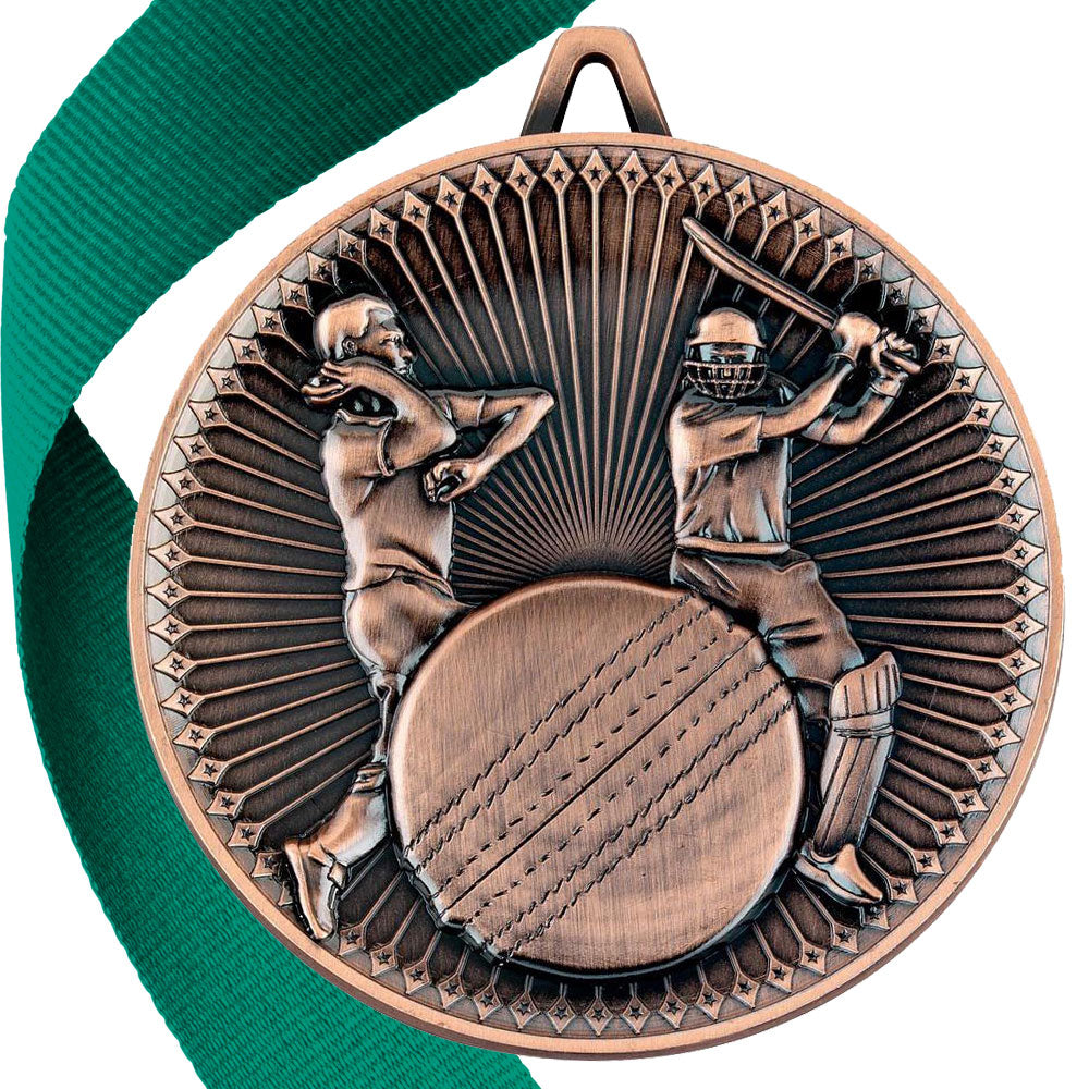 Cricket Antique 60mm Medal BW Trophies