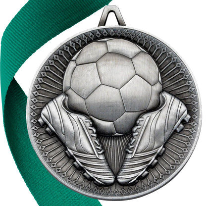 Football + Boots 60mm Medal