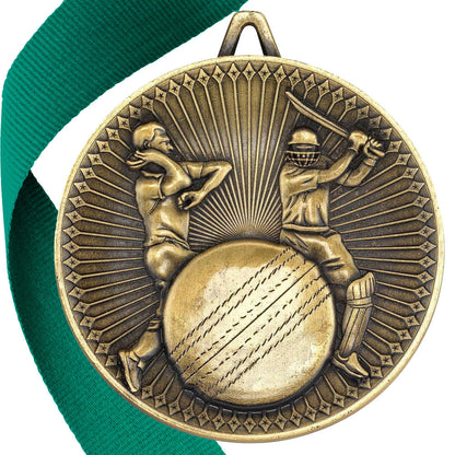 Cricket Antique 60mm Medal BW Trophies