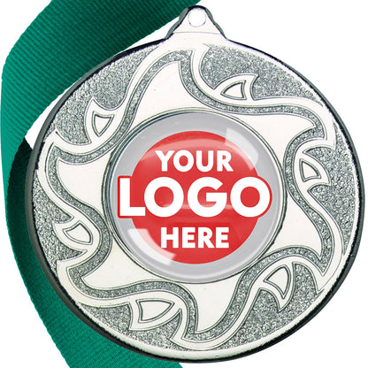 The Glossy Domed 50mm Sunshine Design Medals on Ribbons MINIMUM ORDER 100