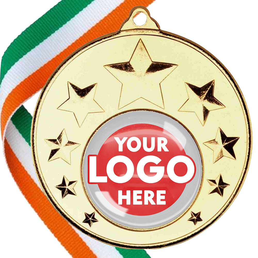 50mm Multi Star Medal on a Ribbon