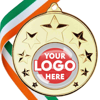 50mm Multi Star Medal on a Ribbon