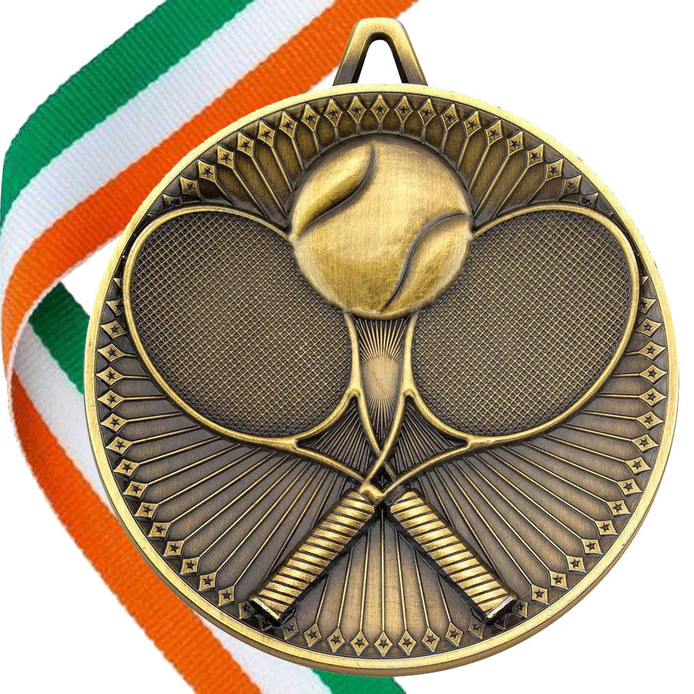 Tennis Antique 60mm Medal BW Trophies