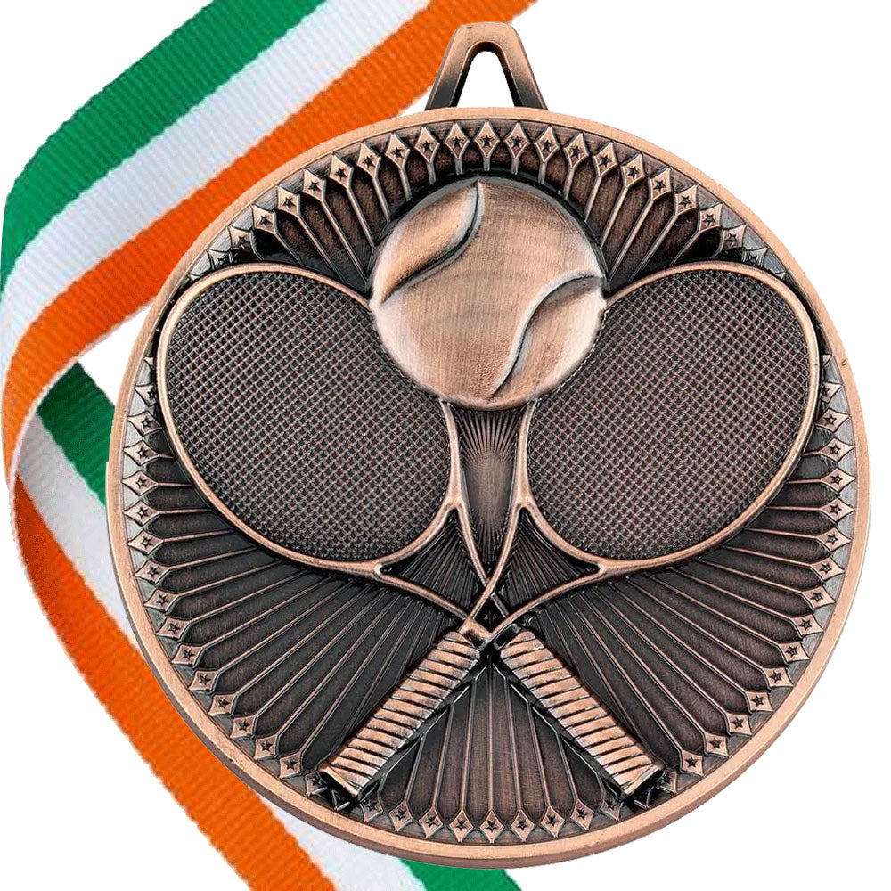 Tennis Antique 60mm Medal BW Trophies
