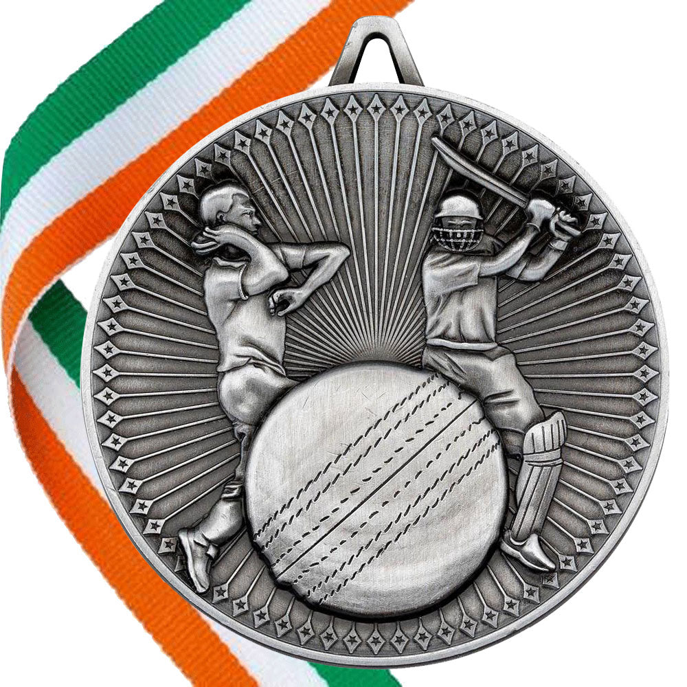 Cricket Antique 60mm Medal BW Trophies