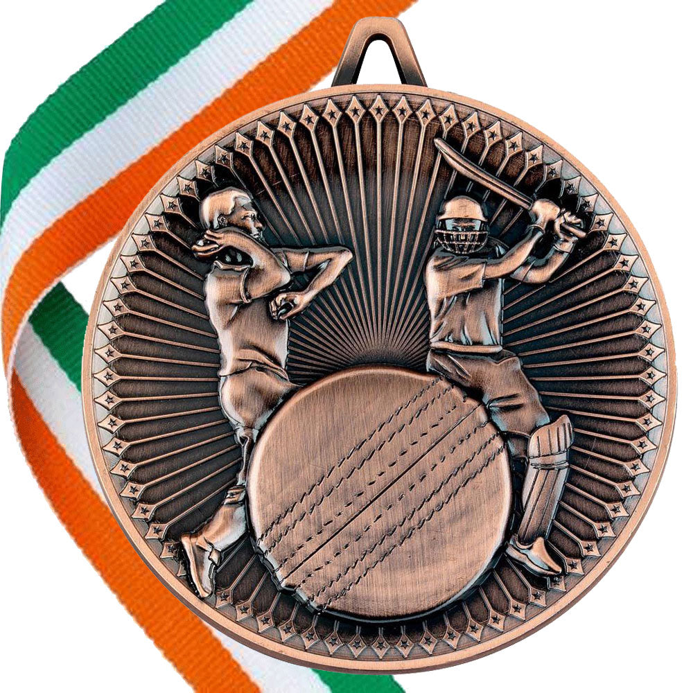 Cricket Antique 60mm Medal BW Trophies