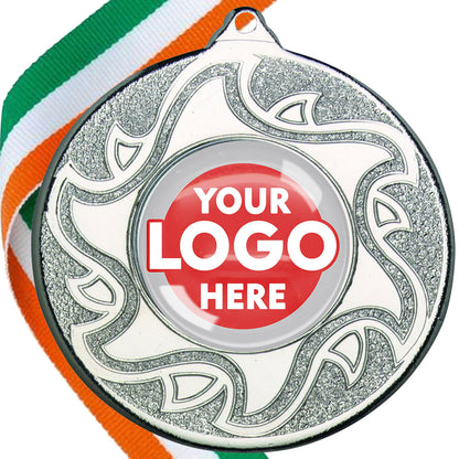 The Glossy Domed 50mm Sunshine Design Medals on Ribbons MINIMUM ORDER 100