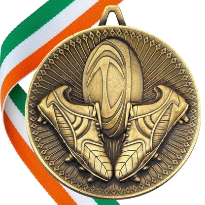 Rugby Antique Style 60mm Medal BW Trophies