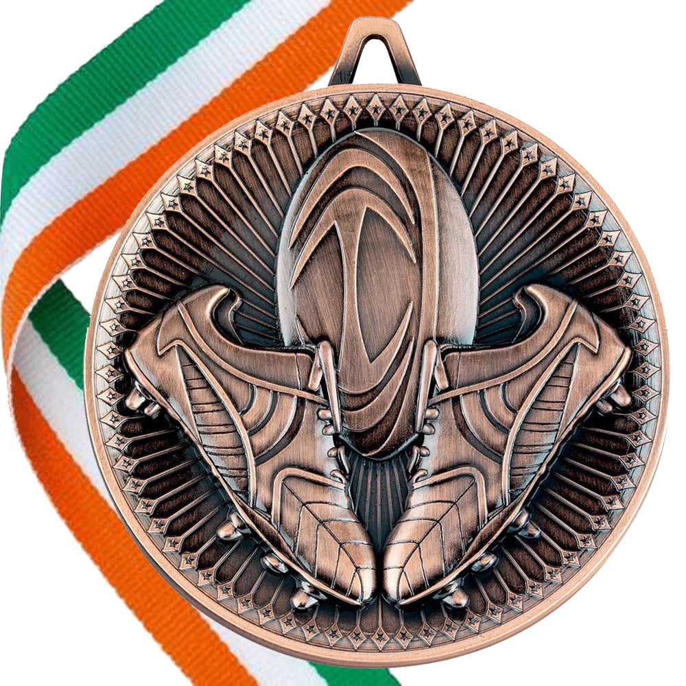 Rugby Antique Style 60mm Medal BW Trophies