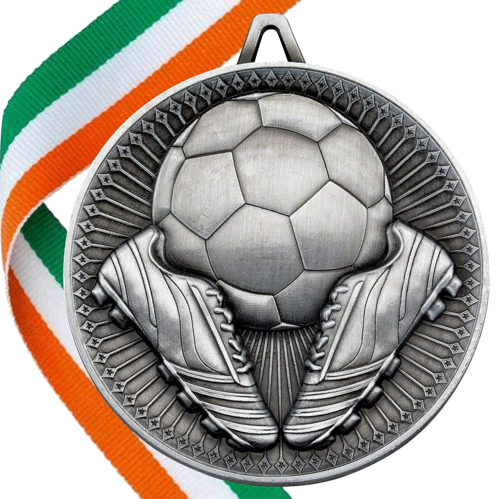 Football + Boots 60mm Medal