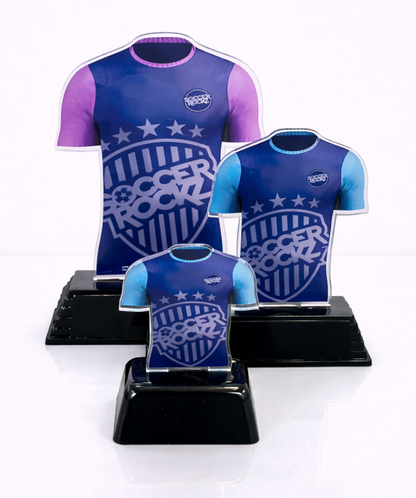 Bespoke Acrylic Shirt BW Trophies