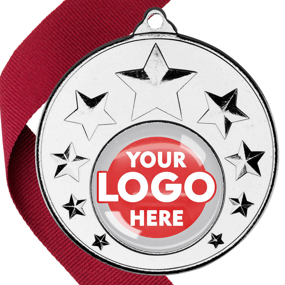50mm Multi Star Medal on a Ribbon