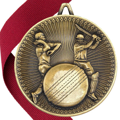 Cricket Antique 60mm Medal BW Trophies