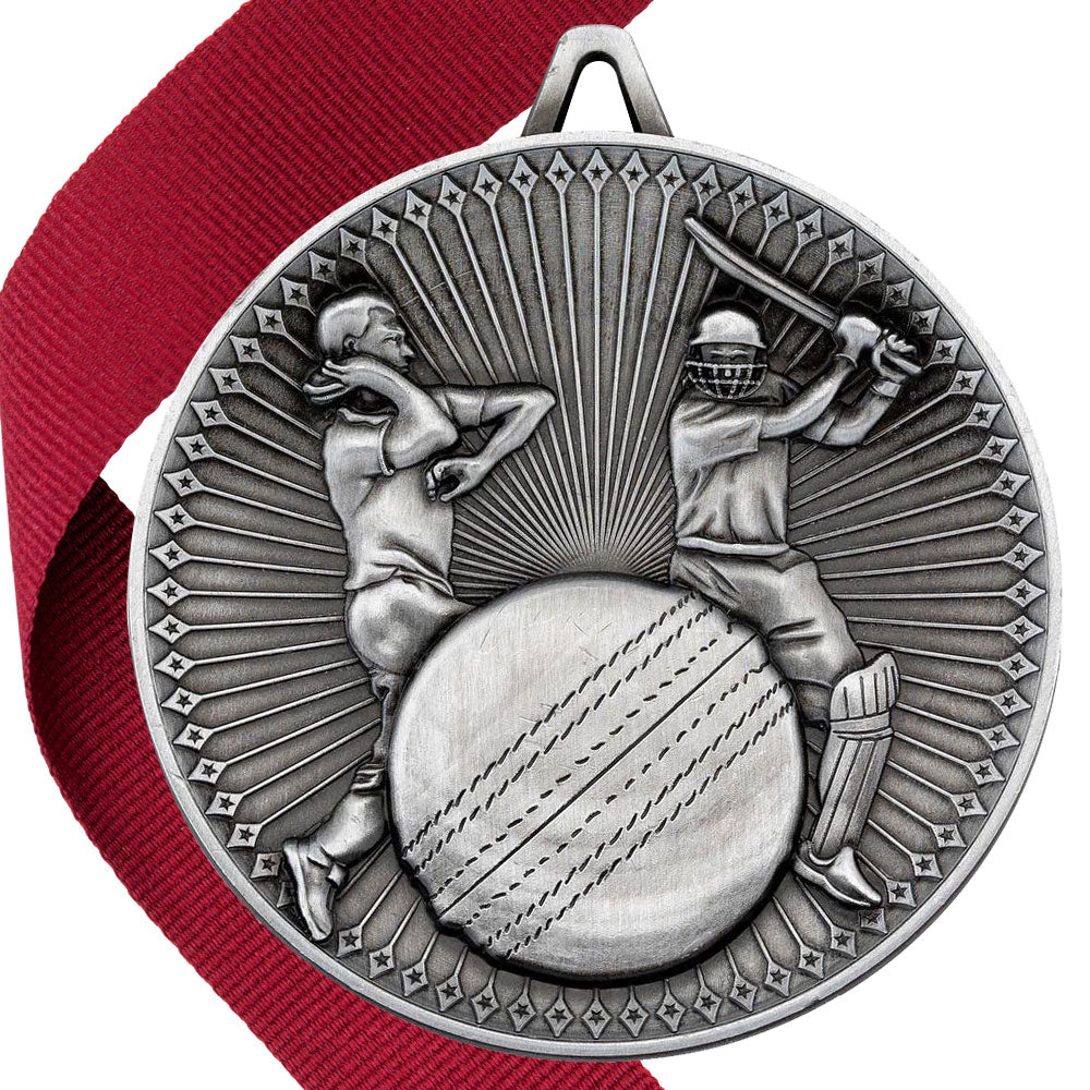 Cricket Antique 60mm Medal BW Trophies