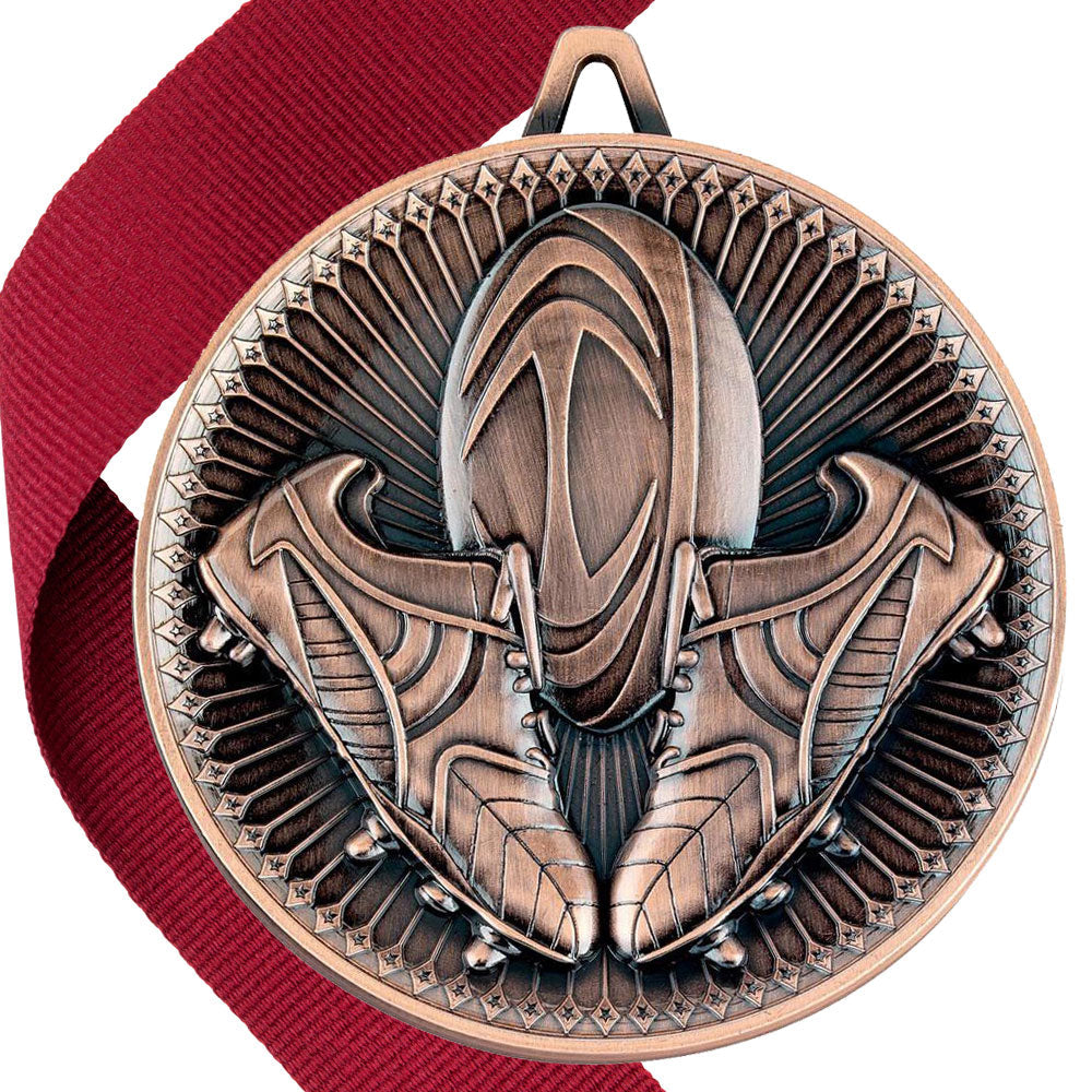 Rugby Antique Style 60mm Medal BW Trophies