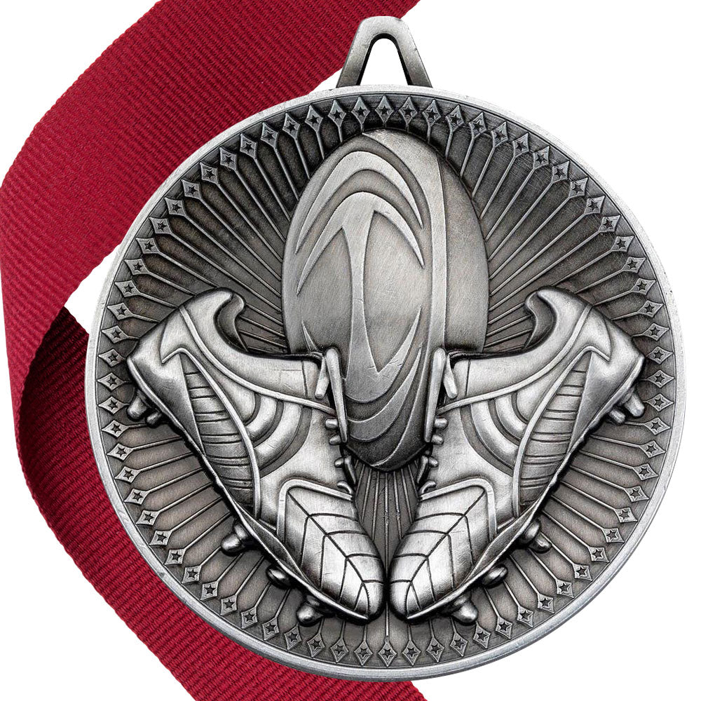 Rugby Antique Style 60mm Medal BW Trophies