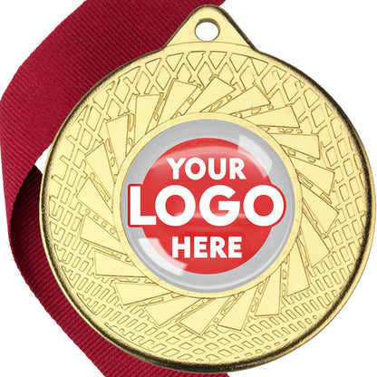 50mm Blade Design Wreath Medals on Ribbons