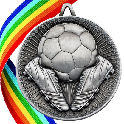 Football + Boots 60mm Medal