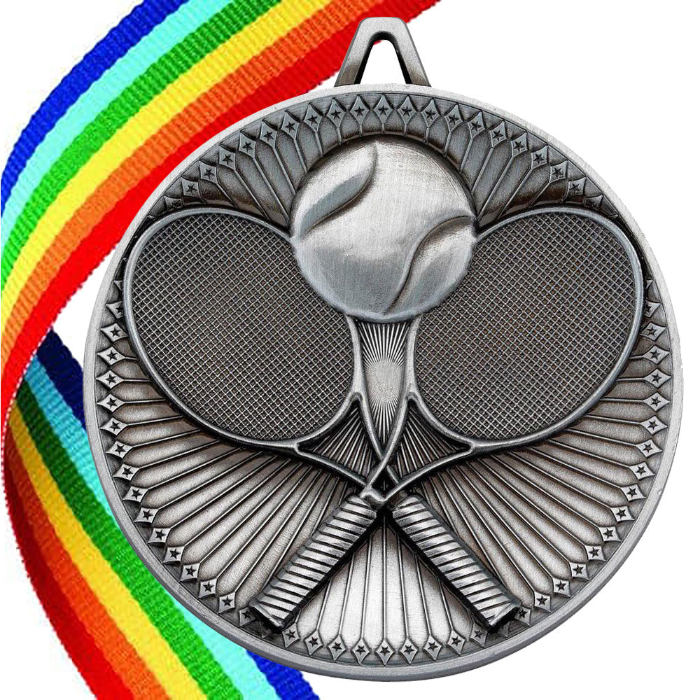 Tennis Antique 60mm Medal BW Trophies