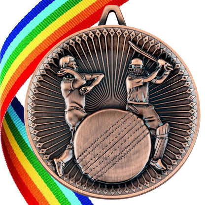 Cricket Antique 60mm Medal BW Trophies